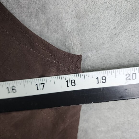 Womens Brown Columbia Quilted Vest Jacket Polyester Zip Up Sleeveless Size S - Picture 7 of 9